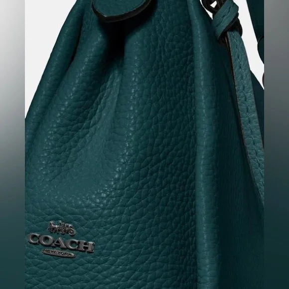 Coach Green Pebbled Leather Shay Crossbody Bag NWOT MSRP: $398.00